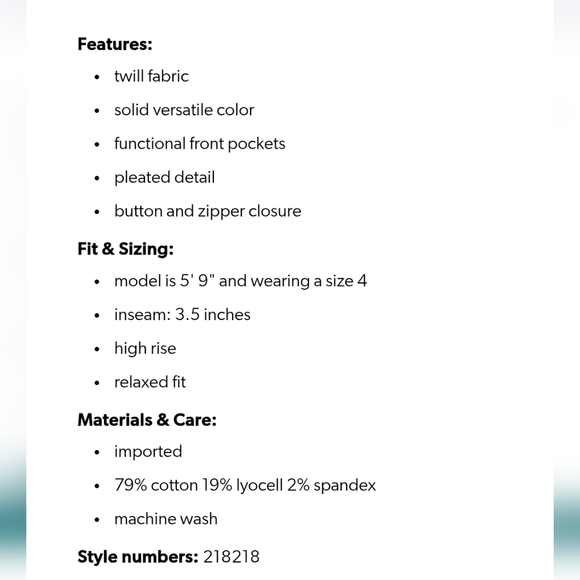 Maurices Tan Twill Pleated Shorts NWT - Picture 10 of 11